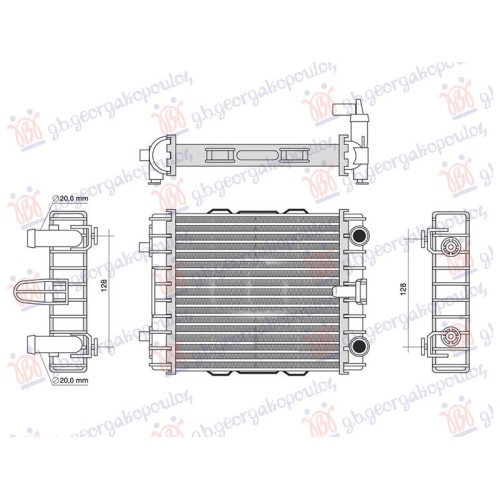 Radiator shtesë 3.0 benzinë/dizel për AUDI A4 15-18 - OEM: 8W0121218