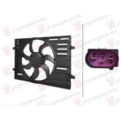 Ventilator ftohjeje (457MM) (500W) (4 pinë) për AUDI A3 SPORT SEDAN/CABRIO 13-16 - OEM: 5Q0121203BT Ventilator ftohjeje (457MM) (500W) (4 pinë) për AUDI A3 SPORT SEDAN/CABRIO 13-16 - OEM: 5Q0121203BT