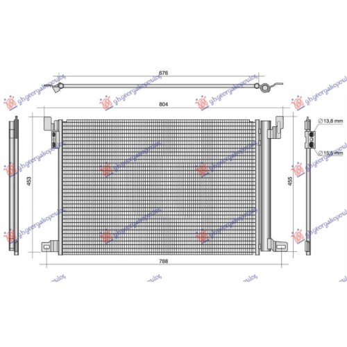 Radiator kondicioneri 3.0 Benzinë/Hibrid-Dizel (650x452x12) për AUDI A8 17-21 - OEM: 4M0816411D Radiator kondicioneri 3.0 Benzinë/Hibrid-Dizel (650x452x12) për AUDI A8 17-21 - OEM: 4M0816411D