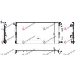 Radiator (720X369X22) për AUDI Q8 E-TRON 22- - OEM: 4KE121251B