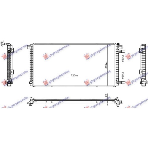 Radiator (720X369X22) (NRF) për AUDI Q8 E-TRON 22- - OEM: 4KE121251B Radiator (720X369X22) (NRF) për AUDI Q8 E-TRON 22- - OEM: 4KE121251B