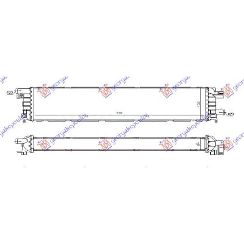 Radiator shtesë 3.0TFSi/S4 benzinë (720x135x52) (NRF) për AUDI A4 11-15 - OEM: 8K0145804B Radiator shtesë 3.0TFSi/S4 benzinë (720x135x52) (NRF) për AUDI A4 11-15 - OEM: 8K0145804B