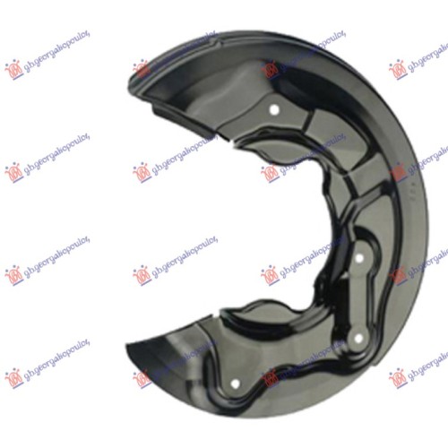 Panel mbrojtës disku i frenave të pasëm 4WD (Diametri i panelit 320/65MM) (Diametri i diskut 272MM) për AUDI A3 03-08 - OEM: 1T0615612C Panel mbrojtës disku i frenave të pasëm 4WD (Diametri i panelit 320/65MM) (Diametri i diskut 272MM) për AUDI A3 03-08 - OEM: 1T0615612C