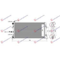 Radiator 1.2-1.6 12/16V - 1.2-1.6 TDi (65x34) (VALEO) për AUDI A1 14-18 - OEM: 6R0121253L Radiator 1.2-1.6 12/16V - 1.2-1.6 TDi (65x34) (VALEO) për AUDI A1 14-18 - OEM: 6R0121253L