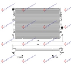 Radiator 2.0 TDi (135 KW) dizel (650x450x32) (VALEO) për AUDI A3 3D/SPORTBACK 12-16 - OEM: 5Q0121251CN Radiator 2.0 TDi (135 KW) dizel (650x450x32) (VALEO) për AUDI A3 3D/SPORTBACK 12-16 - OEM: 5Q0121251CN
