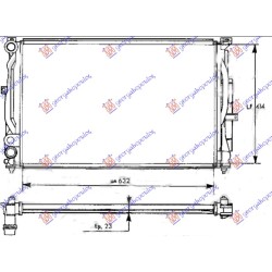 Radiator benzinë/dizel -AC (630x420) (NRF) për AUDI A4 94-00 - OEM: 8D0121251K Radiator benzinë/dizel -AC (630x420) (NRF) për AUDI A4 94-00 - OEM: 8D0121251K
