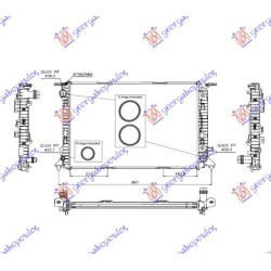 Radiator 2.7-3.0 Tdi dizel - 3.0 TFSi-3.2 FSI benzinë (automatik) (720x470) (NRF) për AUDI A4 11-15 - OEM: 8K0121251AA Radiator 2.7-3.0 Tdi dizel - 3.0 TFSi-3.2 FSI benzinë (automatik) (720x470) (NRF) për AUDI A4 11-15 - OEM: 8K0121251AA