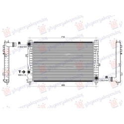 Radiator benzinë-dizel (630x397) (tub diagonal) (NRF) për AUDI A4 94-00 - OEM: 8D0121251N Radiator benzinë-dizel (630x397) (tub diagonal) (NRF) për AUDI A4 94-00 - OEM: 8D0121251N