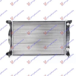 Radiator 1.8 T -2.0 FSi/TFSi benzinë - 1.9-2.0 Tdi dizel automatik (630x410)) (NRF) për AUDI A4 00-04 - OEM: 8E0121251L Radiator 1.8 T -2.0 FSi/TFSi benzinë - 1.9-2.0 Tdi dizel automatik (630x410)) (NRF) për AUDI A4 00-04 - OEM: 8E0121251L