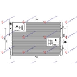 Radiator 1.8-2.0 TFSi benzinë (650x450x32) (NRF) për AUDI A3 08-12 - OEM: 1K0121251AB Radiator 1.8-2.0 TFSi benzinë (650x450x32) (NRF) për AUDI A3 08-12 - OEM: 1K0121251AB