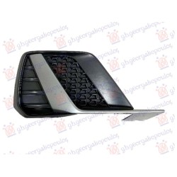 Grilë për parakolpin e përparëm (me shirit argjendi) (S-LINE) për AUDI A1 18- - OEM: 82A807680E