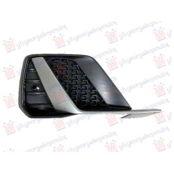 Grilë për parakolpin e përparëm (me shirit argjendi) (me PDC) (S-LINE) për AUDI A1 18- - OEM: 82A807680F