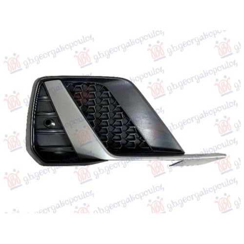 Grilë për parakolpin e përparëm (me shirit argjendi) (me PDC) (S-LINE) për AUDI A1 18- - OEM: 82A807680F Grilë për parakolpin e përparëm (me shirit argjendi) (me PDC) (S-LINE) për AUDI A1 18- - OEM: 82A807680F