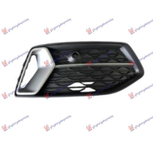 Grilë për parakolpin e përparëm (SPORT-LINE) (me PDS HOLE) për AUDI A6 18- - OEM: 4K0807648D3HB