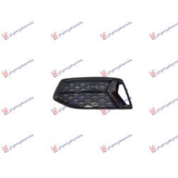 Grilë për parakolpin e përparëm e zezë/e zezë skëlqyese (me vrimë PDC) për AUDI A6 18- - OEM: 4K0807647DT94 Grilë për parakolpin e përparëm e zezë/e zezë skëlqyese (me vrimë PDC) për AUDI A6 18- - OEM: 4K0807647DT94
