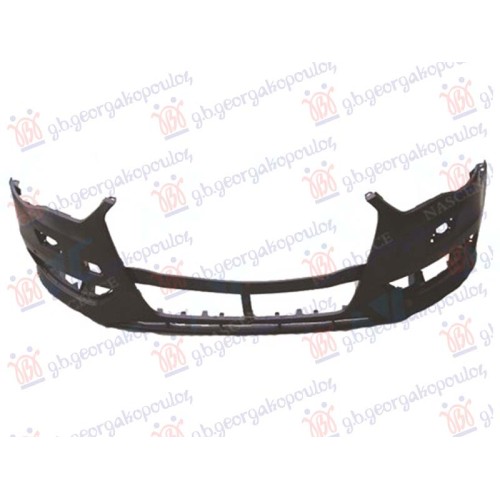 Parakolpi i përparëm gati për ngjyrosje (me vrima për larës) (me 2 PDC) (CHINA) për AUDI A3 3D/SPORTBACK 12-16 - OEM: 8V0807065B