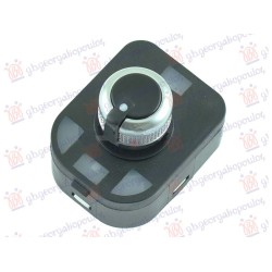 Ndërprerëse pasqyre (e zezë / krom) (4pin) për AUDI A3 3D/SPORTBACK 12-16 - OEM: 8V0959565D
