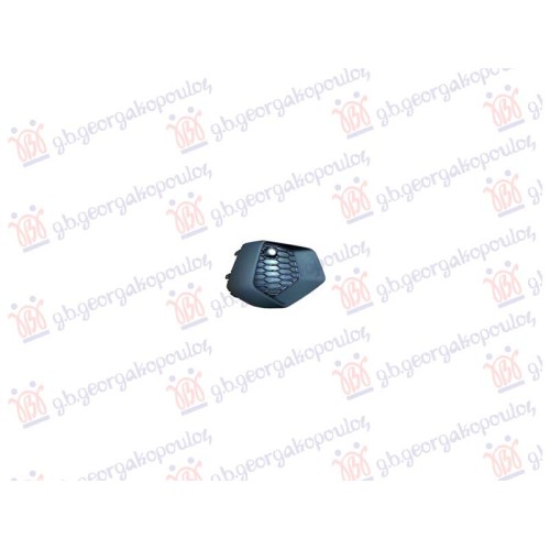 Grilë për parakolpin e përparëm (e zezë me shirit të zi) (me 1 PDC) për AUDI A3 20- - OEM: 8Y0807682A