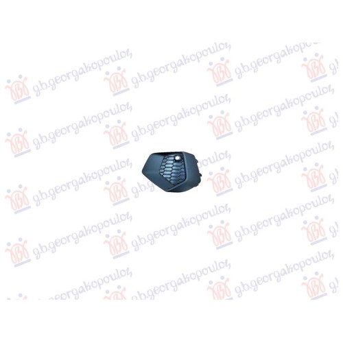 Grilë për parakolpin e përparëm (e zezë me shirit të zi) (me 1 PDC) për AUDI A3 20- - OEM: 8Y0807681A