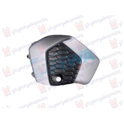 Grilë për parakolpin e përparëm (e zezë me shirit hiri) (me 1 PDC) për AUDI A3 20- - OEM: 8Y08076711RR Grilë për parakolpin e përparëm (e zezë me shirit hiri) (me 1 PDC) për AUDI A3 20- - OEM: 8Y08076711RR