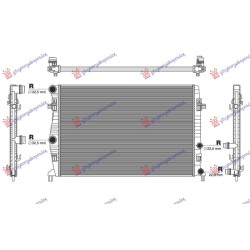 Radiator 1.0 TGI-1.0 TSI benzinë - 1.6 TDI DIESEL manual/automatik (650x439) (NRF) për AUDI A1 18- - OEM: 2Q0121253K Radiator 1.0 TGI-1.0 TSI benzinë - 1.6 TDI DIESEL manual/automatik (650x439) (NRF) për AUDI A1 18- - OEM: 2Q0121253K