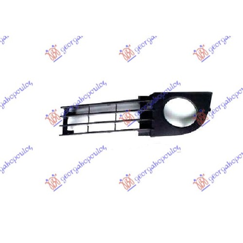 Grilë në parakolpin e përparmë 2002- (e hapur) për AUDI A6 97-04 - OEM: 4B0807681T