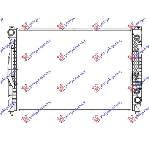 Radiator për motor 2.7 T benzinë (marsh automatik) (630x440x32) për AUDI A6 97-04 - OEM: 4B0121251AE
