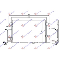 Radiator i kondicionerit 2.5 Tdi dizel 01- (590x420x16) për AUDI A6 97-04 - OEM: 4B0260401R Radiator i kondicionerit 2.5 Tdi dizel 01- (590x420x16) për AUDI A6 97-04 - OEM: 4B0260401R
