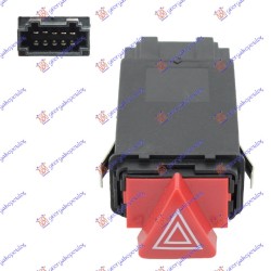 Ndërprerësi për katër dritat pulsuese (10 pinësh) për AUDI A6 97-04 - OEM: 4B0941509C Ndërprerësi për katër dritat pulsuese (10 pinësh) për AUDI A6 97-04 - OEM: 4B0941509C