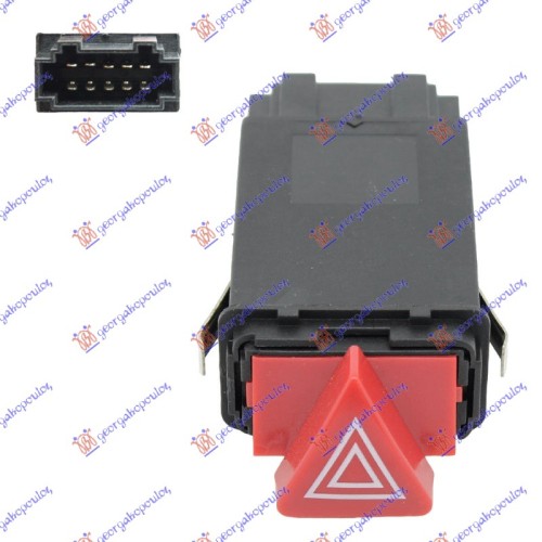 Ndërprerësi për katër dritat pulsuese (10 pinësh) për AUDI A6 97-04 - OEM: 4B0941509C