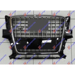 Maskë pvc/grilë me ngjyrë të zezë/krom (kornizë krom) (me hapje për sensor parkimi) (s-line) për AUDI Q5 08-12 - OEM: 8R0853651PT94