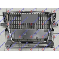 Maskë pvc/grilë gri/krom (pa mbajtës për targa) për AUDI Q5 08-12 - OEM: 8R08536511QP