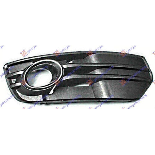 Grilë në parakolpin e përparmë (me hapje për dritа të mjegullës + kornizë kromi) për AUDI Q5 08-12 - OEM: 8R0807681A