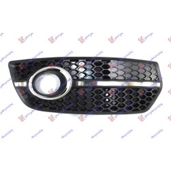 Grilë në parakolpin e përparmë (me hapje për drita të mjegullës) (pamja s-line) për AUDI Q5 08-12 - OEM: 8R0807682F01