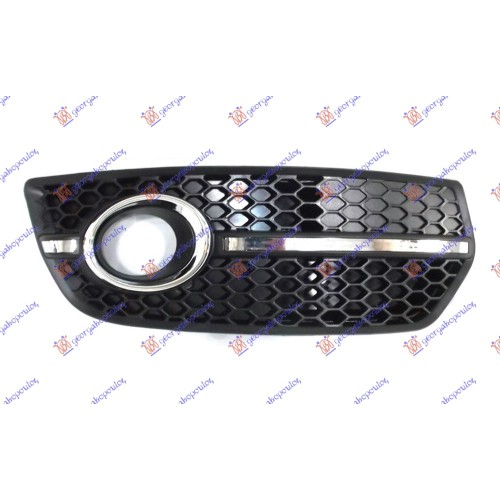 Grilë në parakolpin e përparmë (me hapje për drita të mjegullës) (pamja s-line) për AUDI Q5 08-12 - OEM: 8R0807682F01 Grilë në parakolpin e përparmë (me hapje për drita të mjegullës) (pamja s-line) për AUDI Q5 08-12 - OEM: 8R0807682F01
