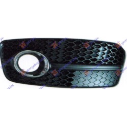 Grilë në parakolpin e përparmë (me hapje për drita të mjegullës) (me kornizë kromi) (s-line) për AUDI Q5 08-12 - OEM: 8R0807682E01C
