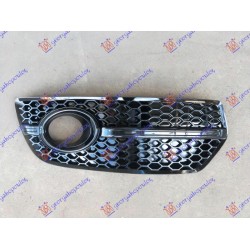 Grilë në parakolpin e përparmë (me hapje për drita të mjegullës) (kornizë e zezë) (s-line) për AUDI Q5 08-12 - OEM: 8R0807682EZDE