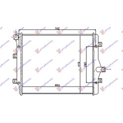 Radiator për motor 2.0 TFSi benzinë -1.6, 2.0 Tdi dizel (650x450) për AUDI A3 03-08 - OEM: 1K0121251BK Radiator për motor 2.0 TFSi benzinë -1.6, 2.0 Tdi dizel (650x450) për AUDI A3 03-08 - OEM: 1K0121251BK