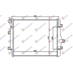 Radiator për motor 2.0 TFSi benzinë - 2.0 TDi dizel (650x450) (fletë metali) për AUDI A3 03-08 - OEM: 1K0121251BK Radiator për motor 2.0 TFSi benzinë - 2.0 TDi dizel (650x450) (fletë metali) për AUDI A3 03-08 - OEM: 1K0121251BK