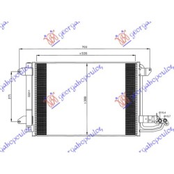 Radiator i kondicionerit benzinë - dizel (550x390x16) për AUDI A3 03-08 - OEM: 1K0820411F Radiator i kondicionerit benzinë - dizel (550x390x16) për AUDI A3 03-08 - OEM: 1K0820411F