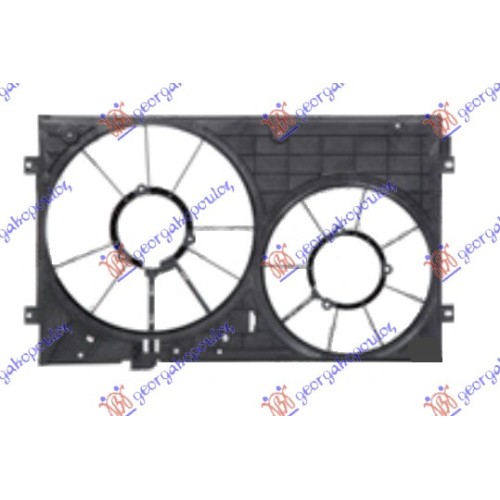 Ventilator për radiatorpër motor (dopio) benzinë/dizel për AUDI A1 10-14 - OEM: 1K0121207BB Ventilator për radiatorpër motor (dopio) benzinë/dizel për AUDI A1 10-14 - OEM: 1K0121207BB