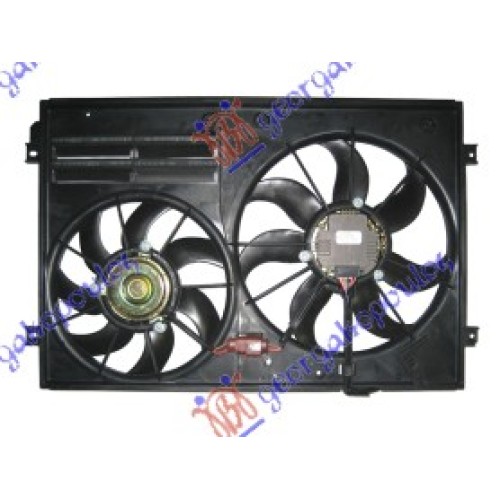 Ventilator komplet (dopio) benzinë/dizel për AUDI A1 10-14 - OEM: 1K0121207AD Ventilator komplet (dopio) benzinë/dizel për AUDI A1 10-14 - OEM: 1K0121207AD