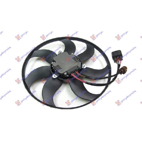 Ventilator (Motor + helikë) benzinë/dizel 36cm 220W për AUDI A1 14-18 - OEM: 1K0959455BC
