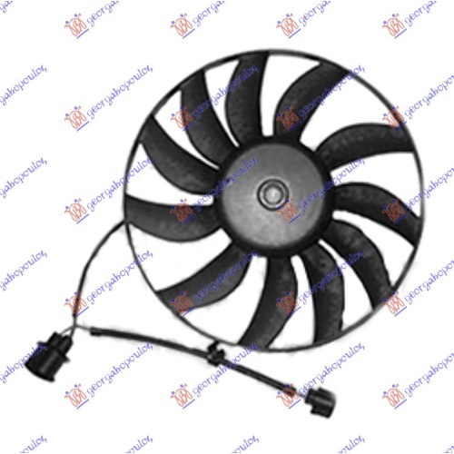 Ventilator (Motor + helikë) (360mm) (100w) për AUDI A3 03-08 - OEM: 1K0959455AH Ventilator (Motor + helikë) (360mm) (100w) për AUDI A3 03-08 - OEM: 1K0959455AH