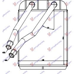 Ngrohës kabine (BR) (215x200x26) për AUDI Q7 06-09 - OEM: 7L0819031 Ngrohës kabine (BR) (215x200x26) për AUDI Q7 06-09 - OEM: 7L0819031