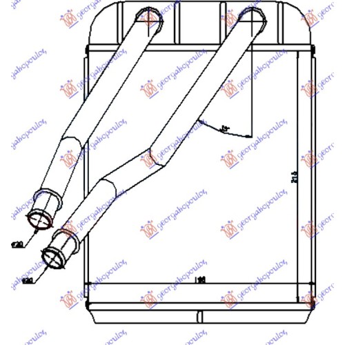 Ngrohës kabine (BR) (215x200x26) për AUDI Q7 06-09 - OEM: 7L0819031 Ngrohës kabine (BR) (215x200x26) për AUDI Q7 06-09 - OEM: 7L0819031