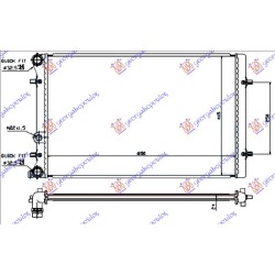 Radiator për motor të gjitha modelet benzinë/dizel (marsh manual/automatik) (me/pa kondicioner) (650x415x25) (MAHLE BEHR) për AUDI A3 96-03 - OEM: 1J0121253A Radiator për motor të gjitha modelet benzinë/dizel (marsh manual/automatik) (me/pa kondicioner) (650x415x25) (MAHLE BEHR) për AUDI A3 96-03 - OEM: 1J0121253A