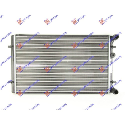 Radiator për motor të gjitha modelet benzinë/dizel (marsh manual/automatik) (me/pa kondicioner) (650x415x25) (MAHLE BEHR PREMIUM LINE) për AUDI A3 96-03