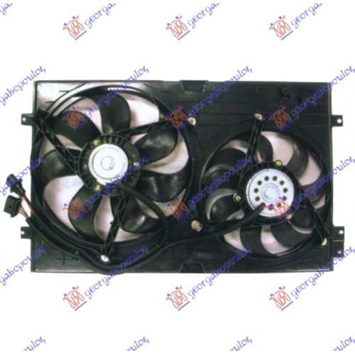 Ventilator Radiator për motor komplet dopio benzinë/dizel për AUDI A3 96-03 - OEM: 1J0121205BB41 Ventilator Radiator për motor komplet dopio benzinë/dizel për AUDI A3 96-03 - OEM: 1J0121205BB41