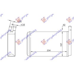 Ngrohës kabine (M) me/pa kondicioner (235x157) për AUDI 80 79-84 - OEM: 171819121 Ngrohës kabine (M) me/pa kondicioner (235x157) për AUDI 80 79-84 - OEM: 171819121